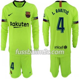 Fußballtrikots FC Barcelona I. Rakitic 4 Kinder Auswärts Trikotsatz 2018-2019 Langarm